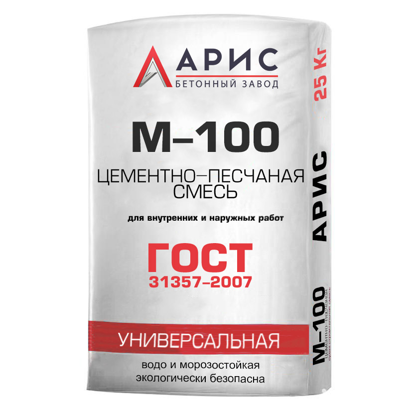 Цементно-песчаная смесь ЦПС М100 B7,5
