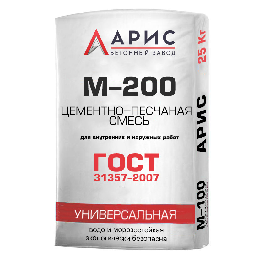 Цементно-песчаная смесь ЦПС М200 B15
